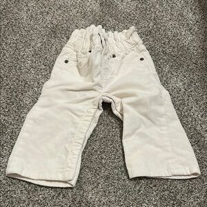 Gap size 12-18 months Cream Casual Wide-Leg Bottoms with Elastic Waistband